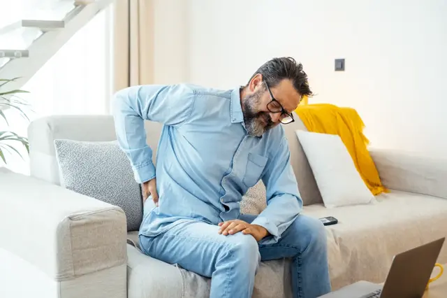 Man with back pain