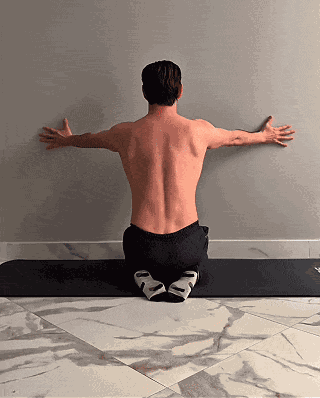 Wall scapular push