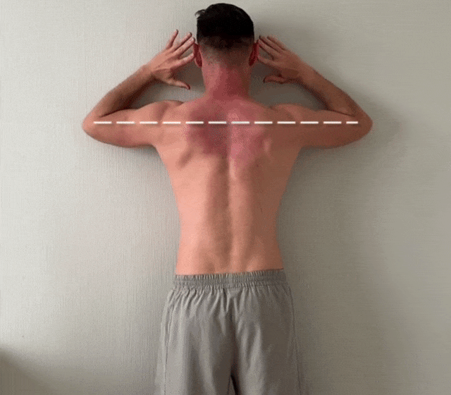 Hands-by-head squeeze